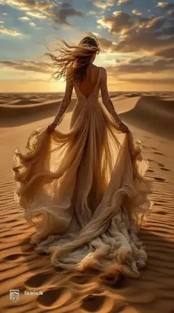 femme sur dune