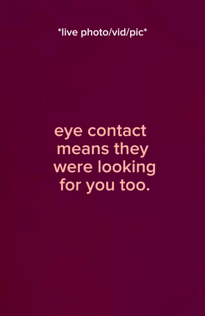 El contacto visual significa