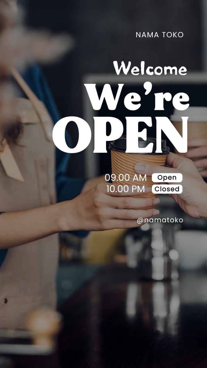 we are open