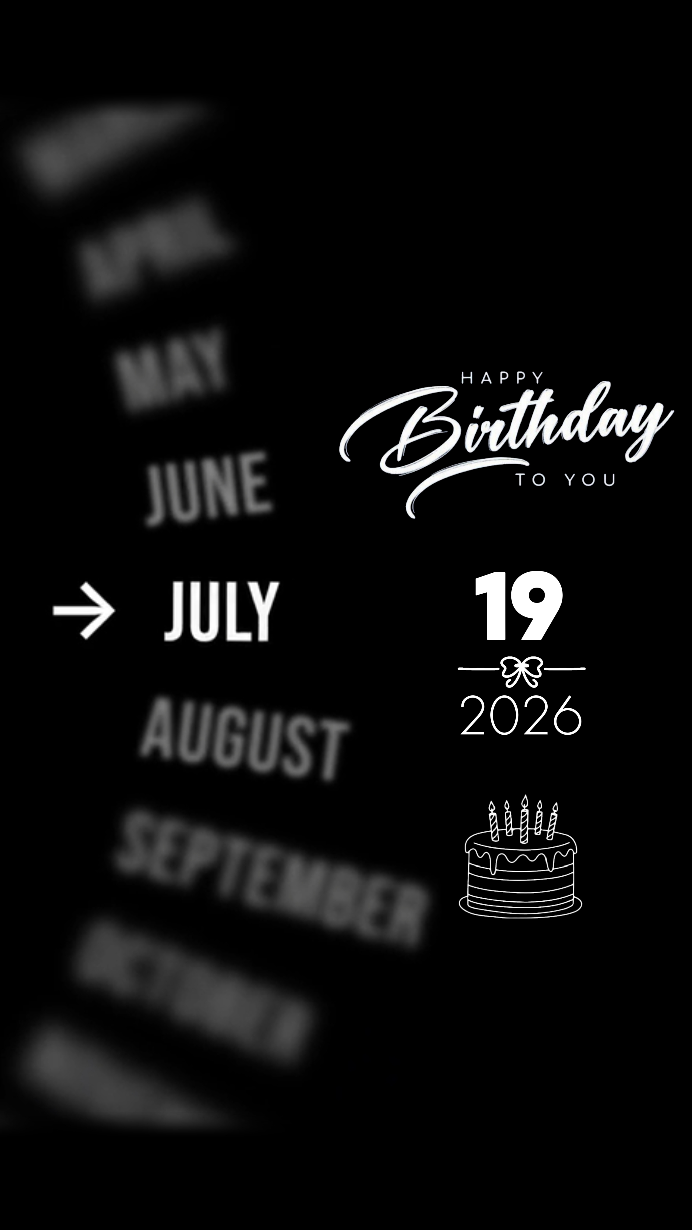 BIRTHDAY 19 JULY