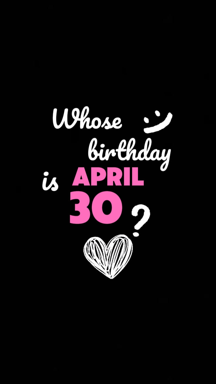 Anniversaire du 30 avril