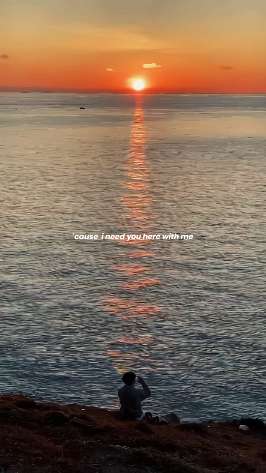 cause I need you her
