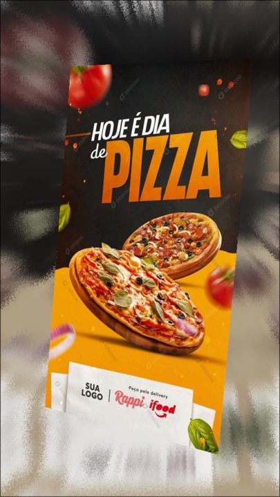 Poster Makanan Pizza