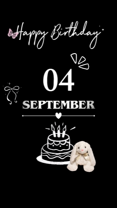 HBD 04 SEPTEMBER