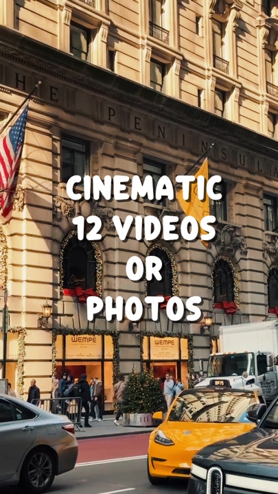 12 VIDÉOS CINÉMATIQUES