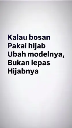 bosan pakai hijab 