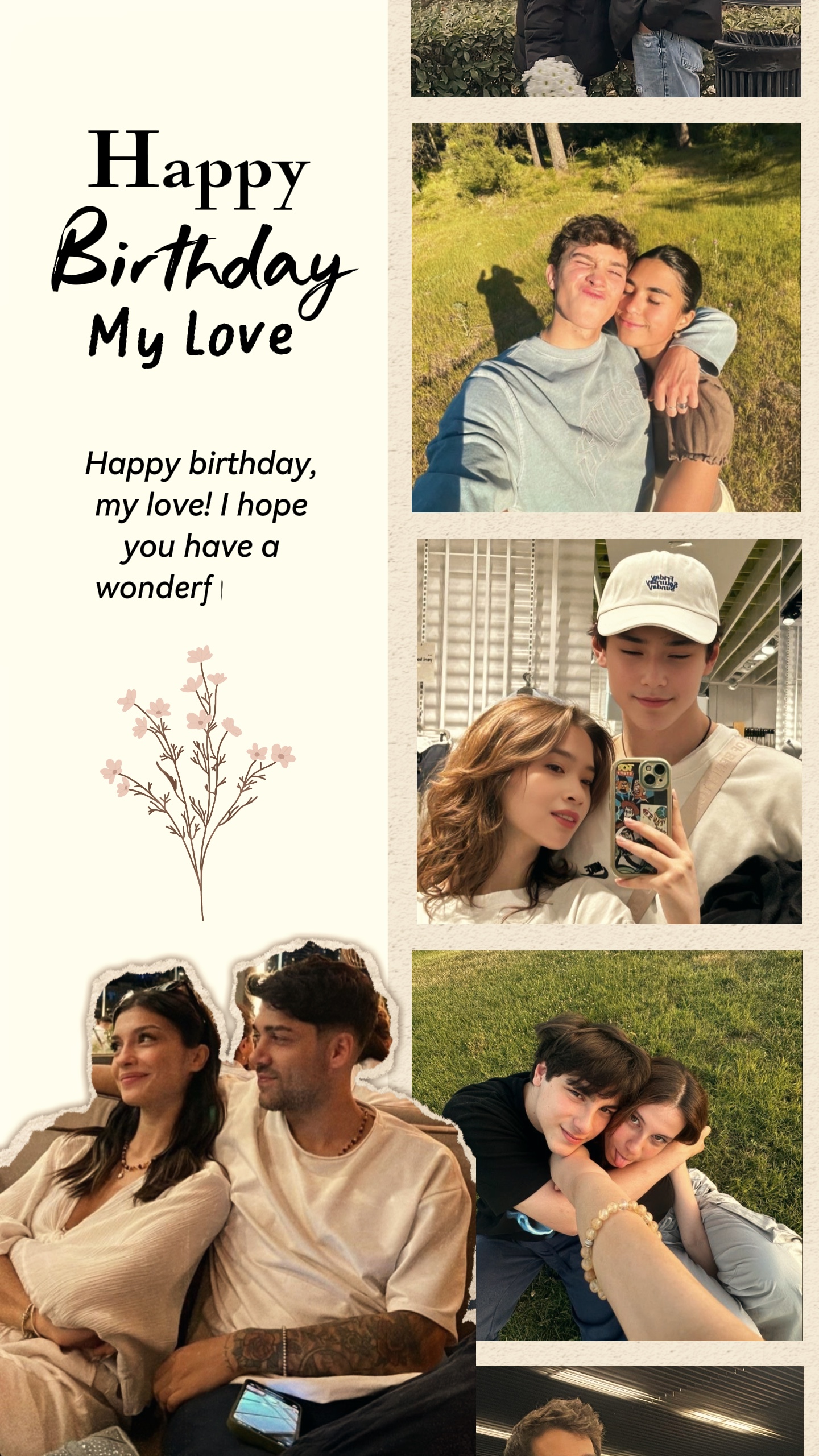 Joyeux anniversaire amour