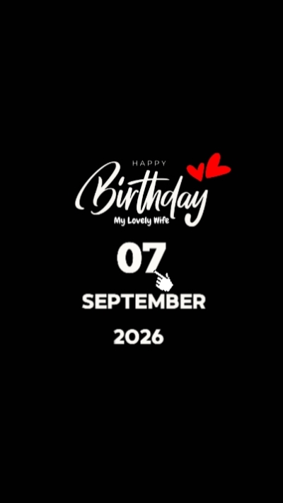 HBD Wife 7 September