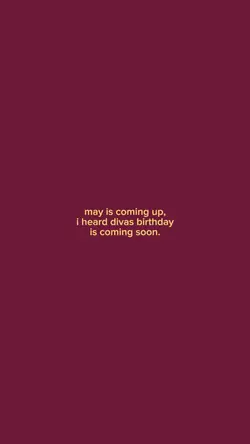 May Is Coming Up