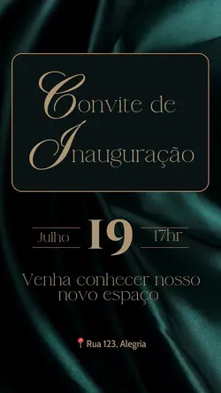 Convite inauguração