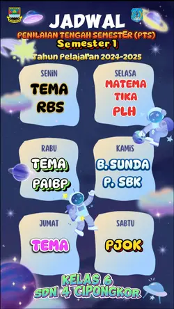 JADWAL PTS STS