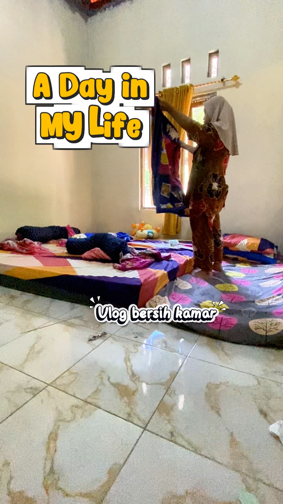 Vlog bersihin kamar