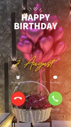 BIRTHDAY 7 AUGUST