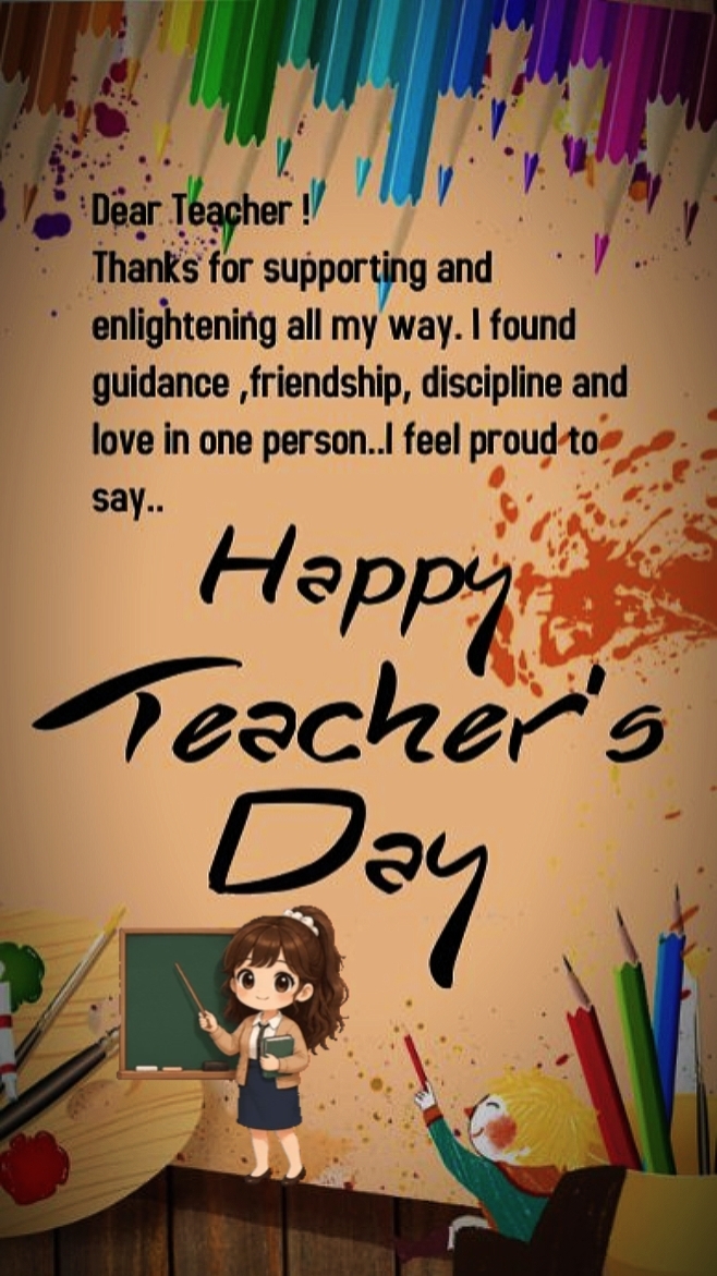 Feliz dia dos professores