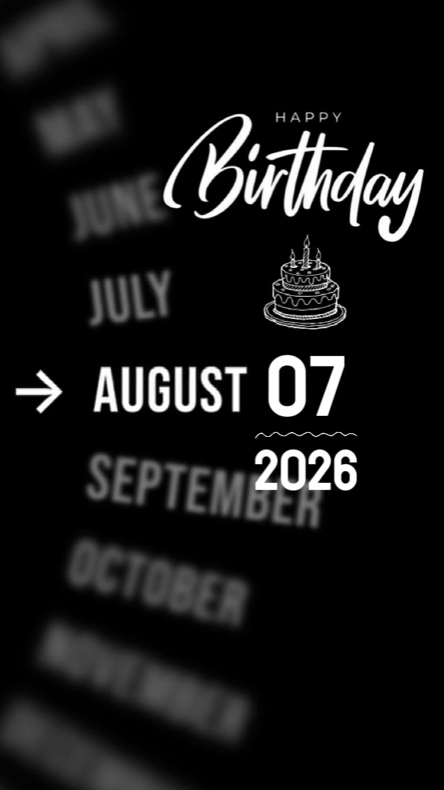 BDAY SON 07 AUGUST