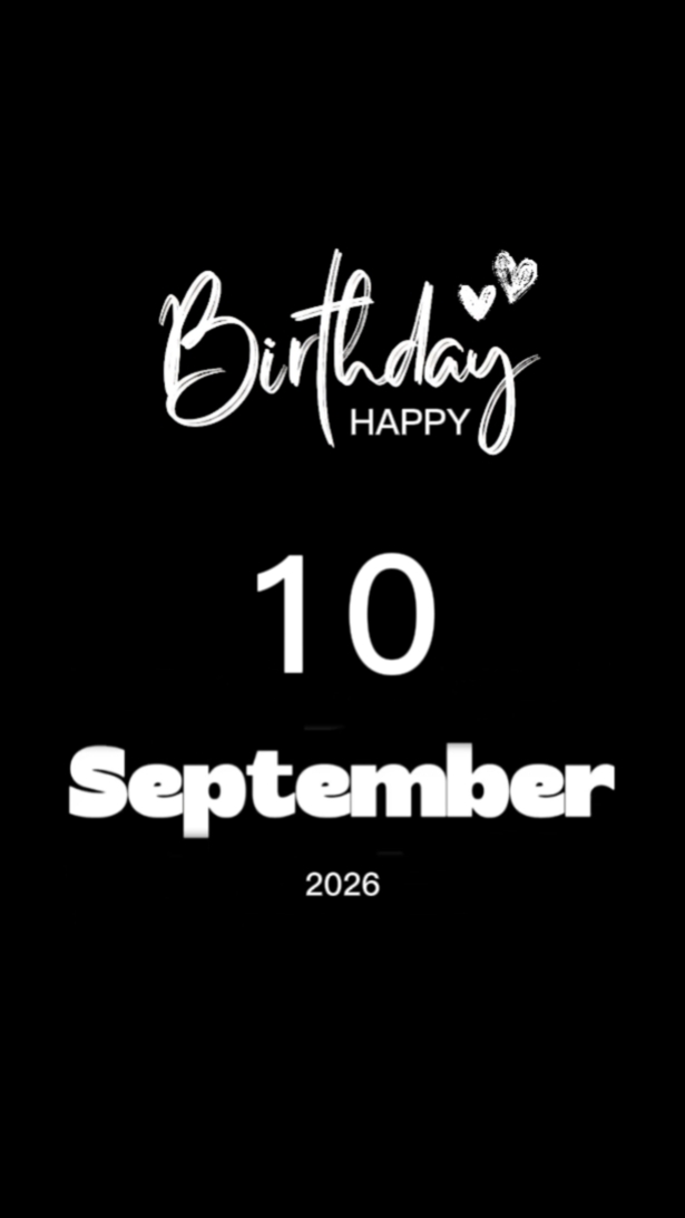 Happy Birthday 10 September