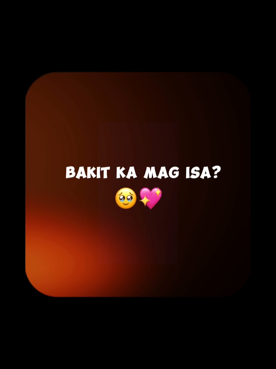 Sakit ka mag isa??