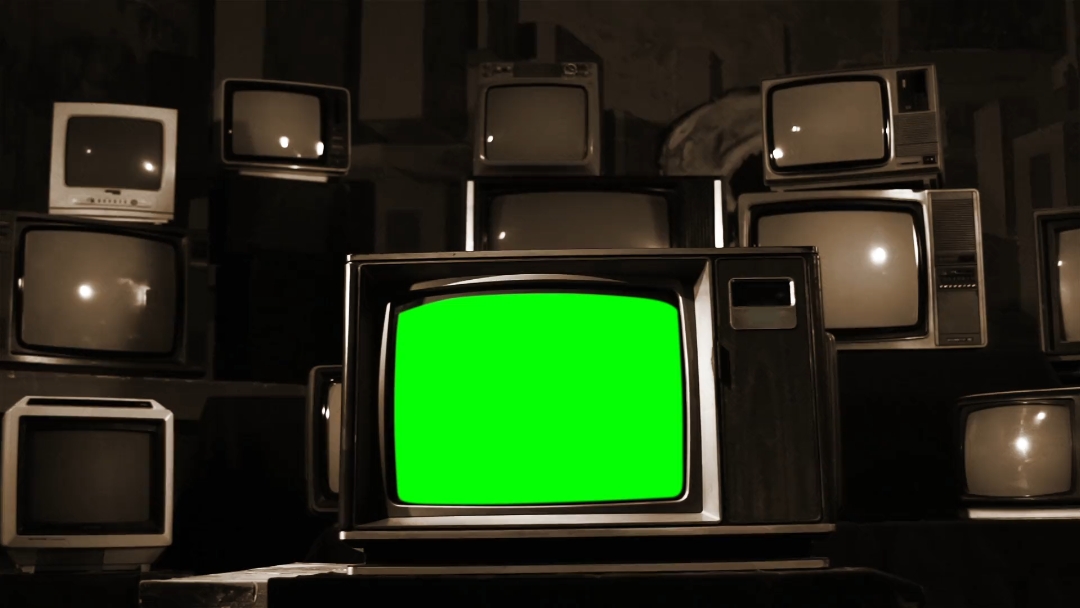 TV de pantalla verde