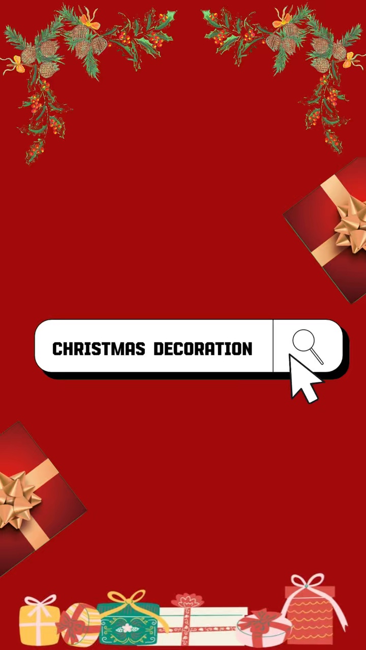 C2B Home light Pasko Pulang epekto Estilo ng Tiktok