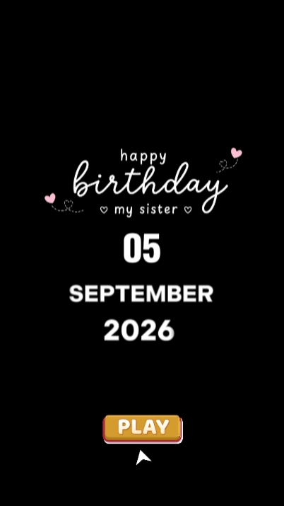 HBD IRMÃ 5 DE SETEMBRO