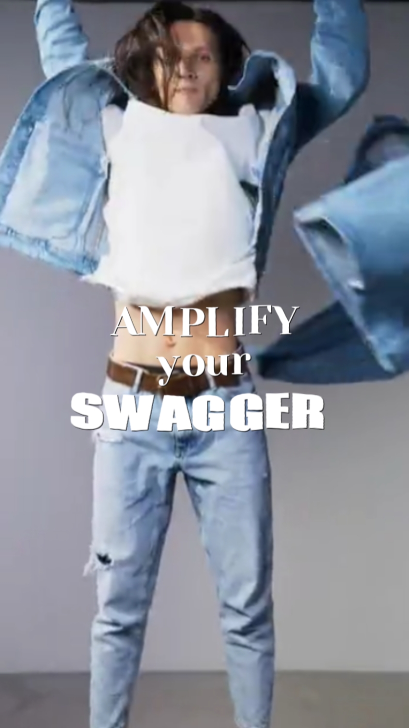 Denim Jacket Product Display Tiktok Style