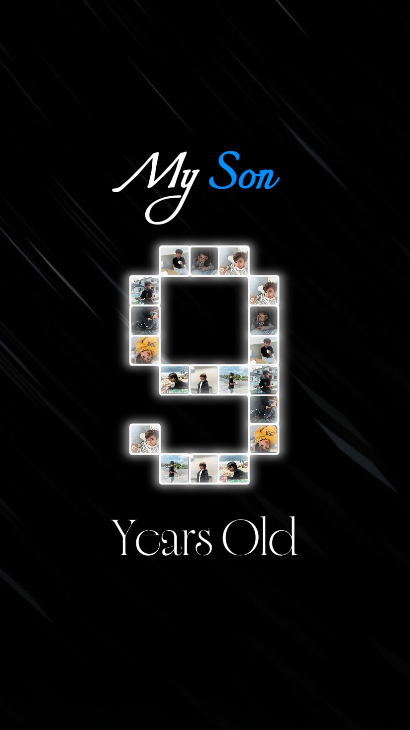 My Son 9 Years Old