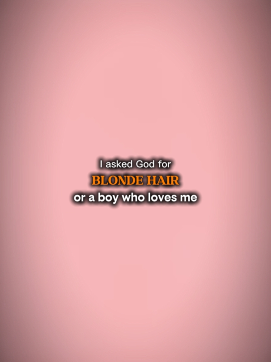 BLONDE HAIR 
