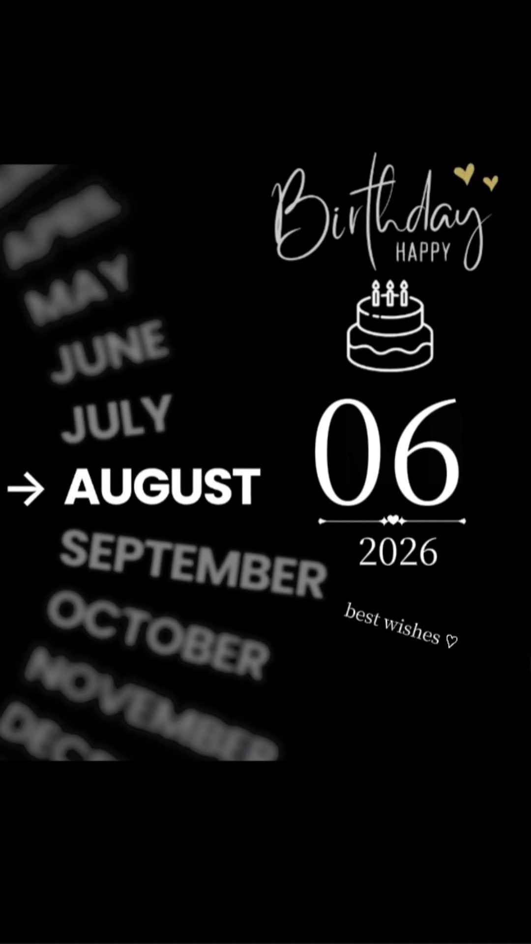 Birthday 06 August 