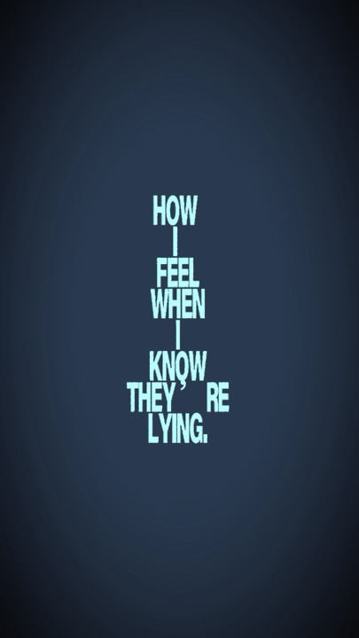 lying