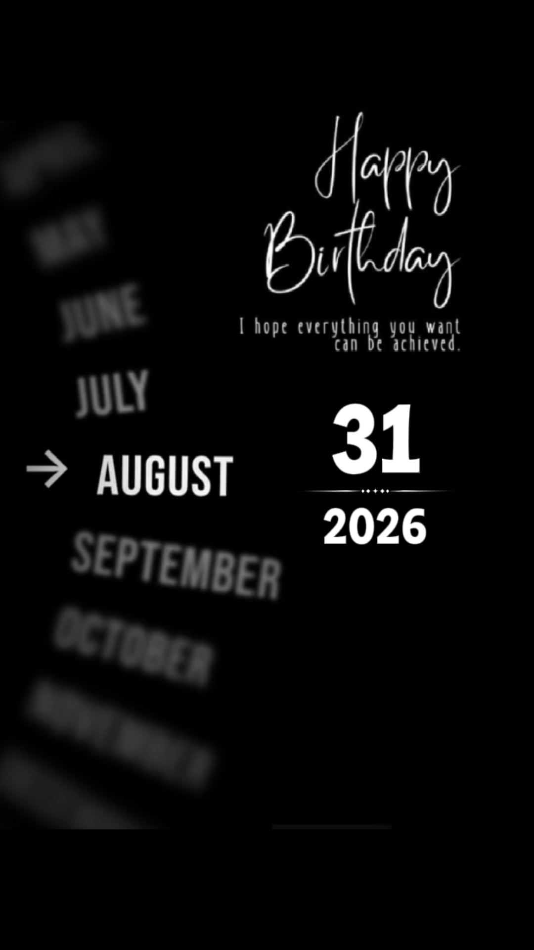 BDAY LOVE 31 AUGUST 