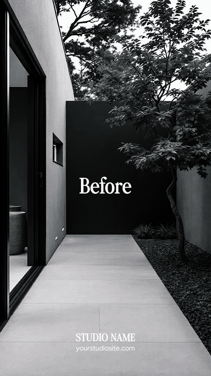 before after