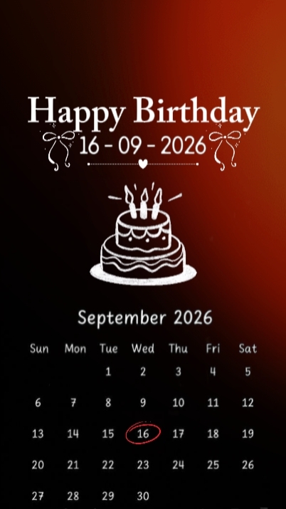 BDAY 16 SEPTEMBER