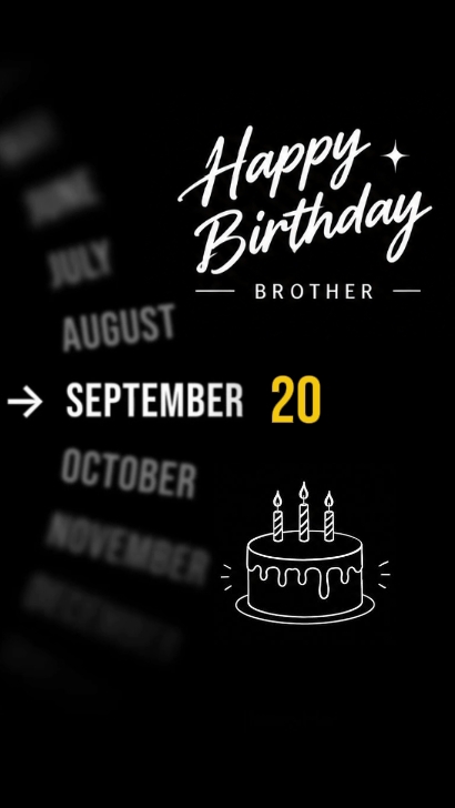 HBD BROTHER 20 SEPT