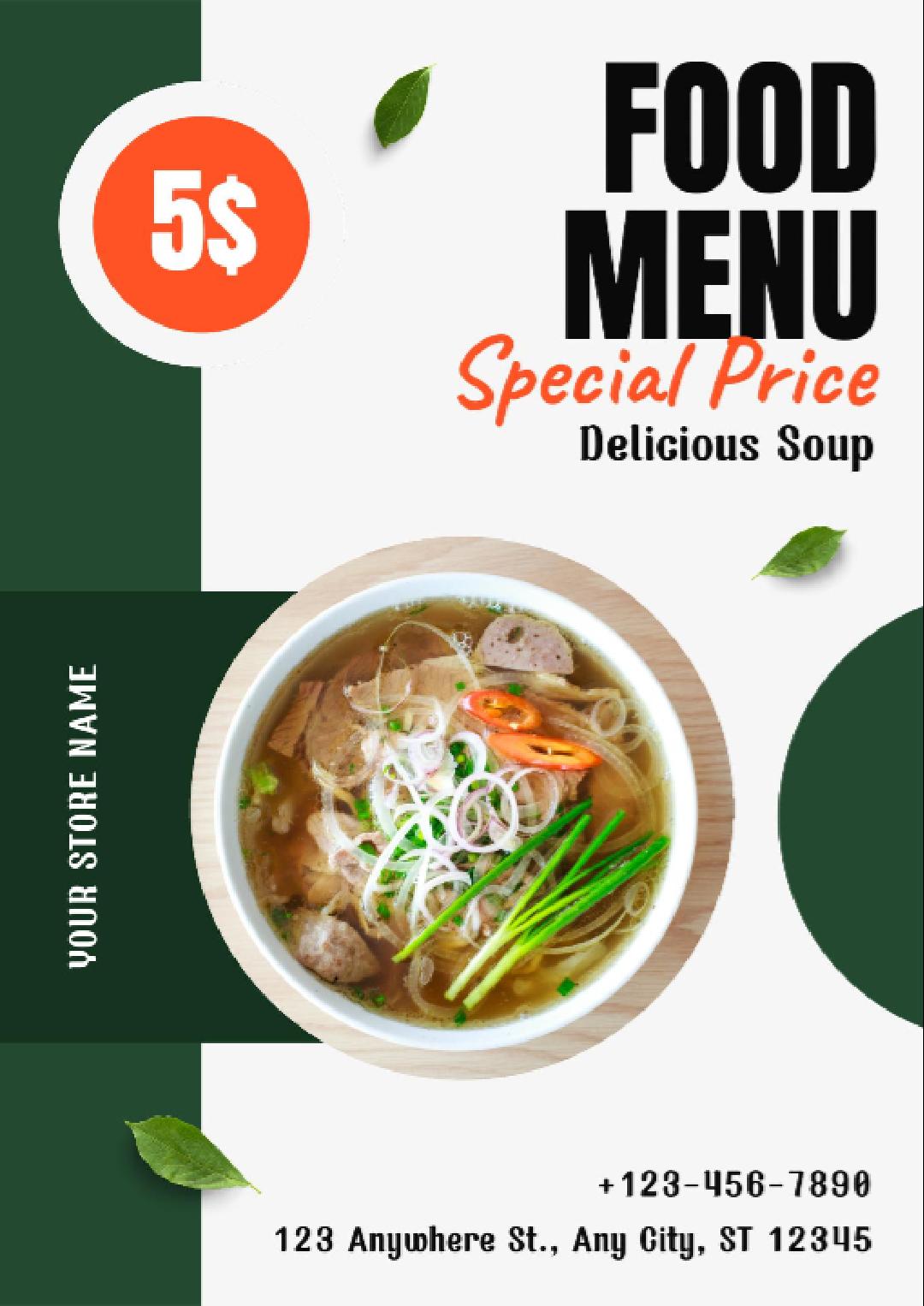 MENÚ DE COMIDA