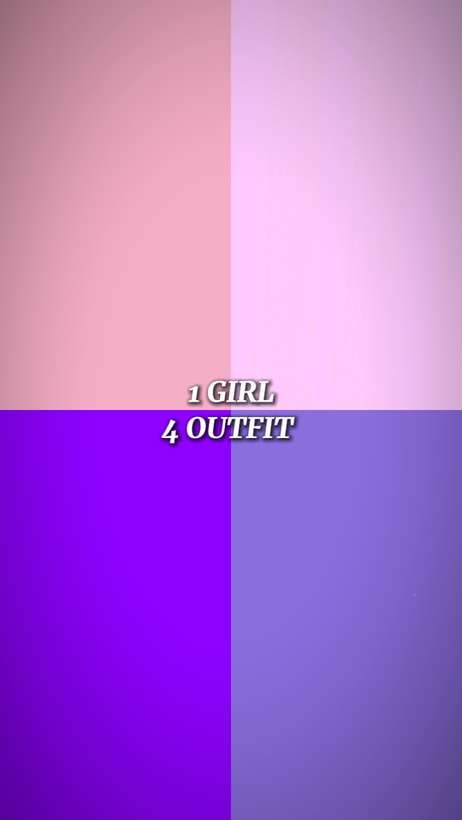 1 girl 4 outfit 