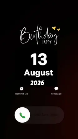 Hbd 13 August 2026 