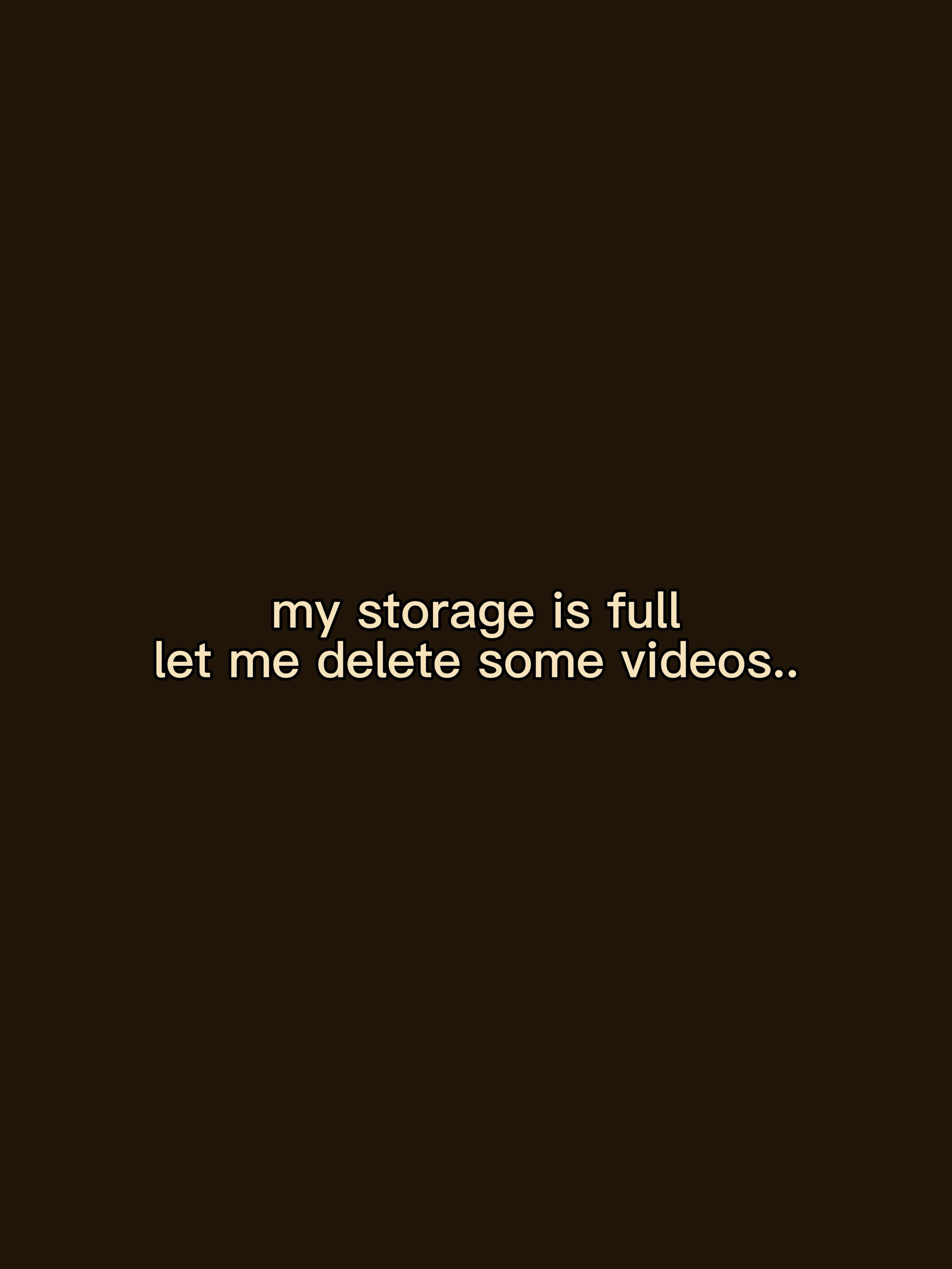 Storage full u