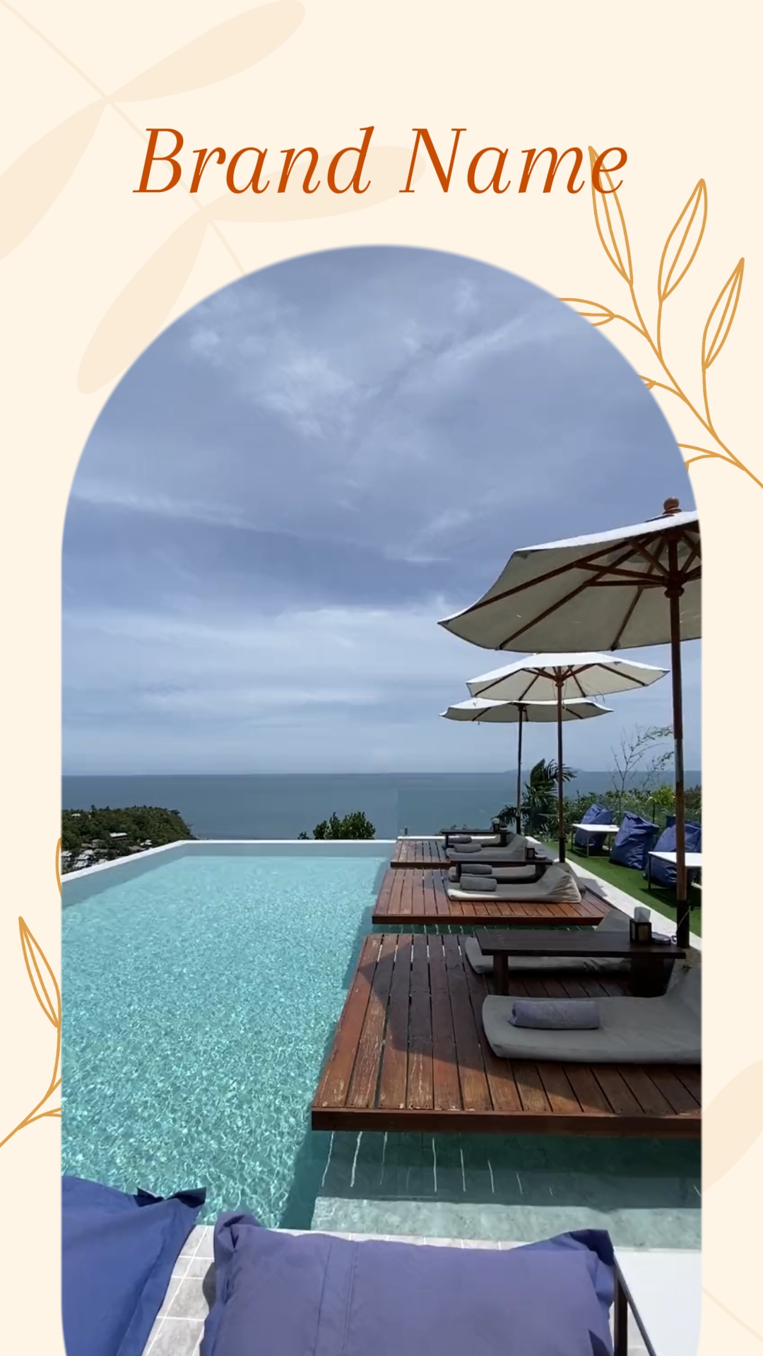 Yaz Tatil Şablonu İçin Cennet Doğası