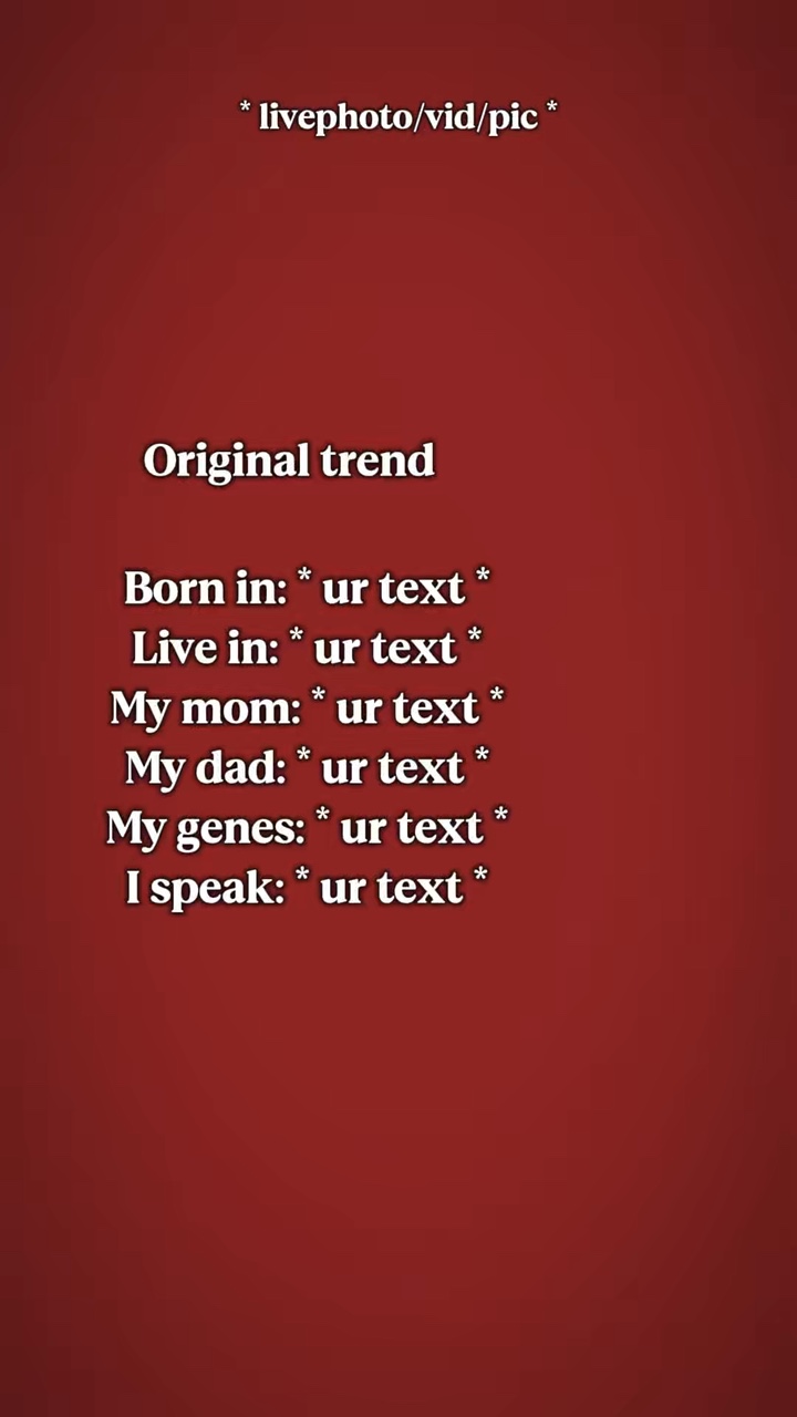Herkunft Trend