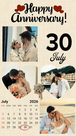 Anniversary 30 July 