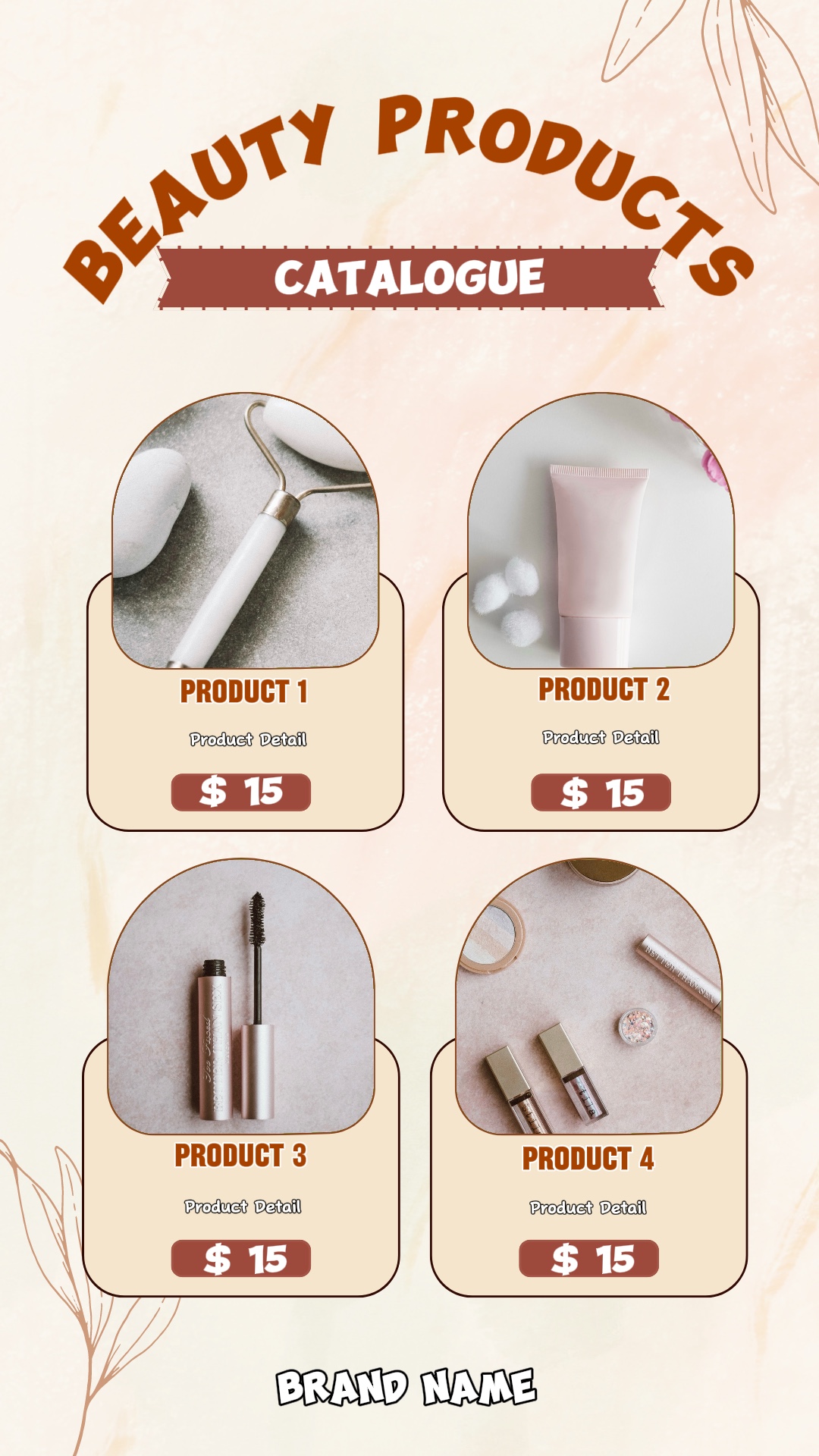 Anuncios de productos de belleza