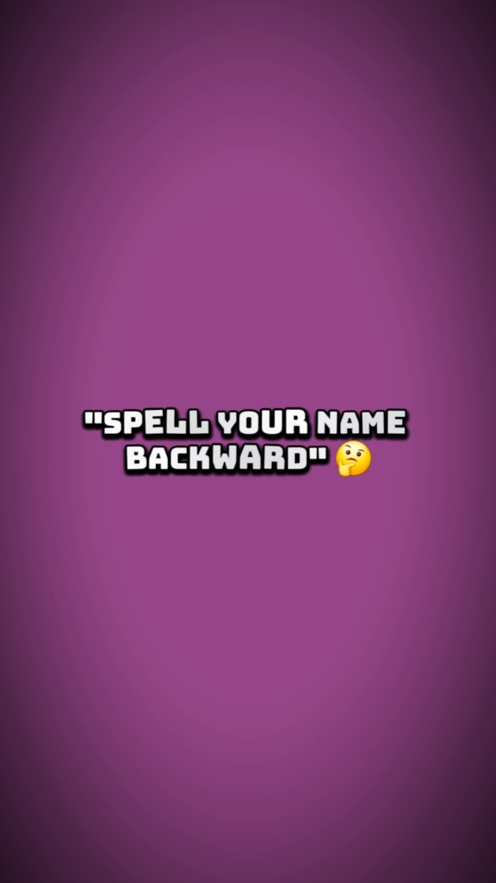 spell backward