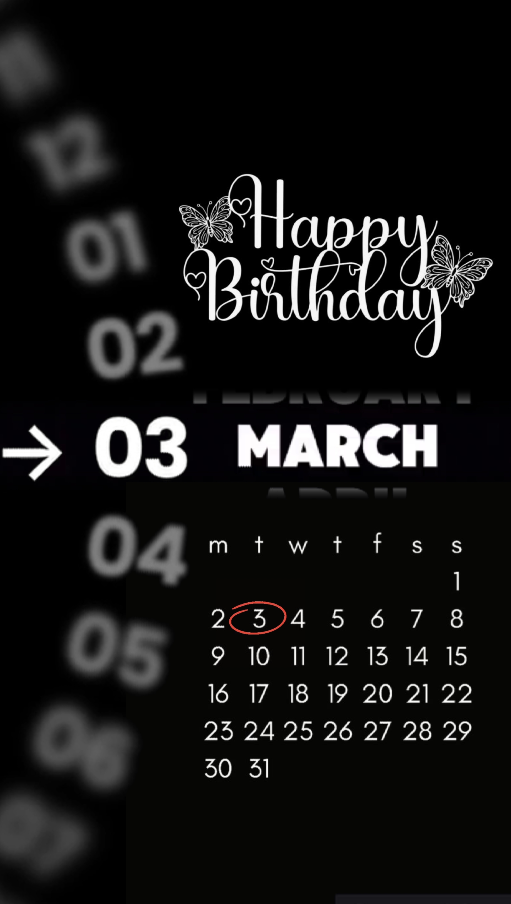 Birthday 3 March 