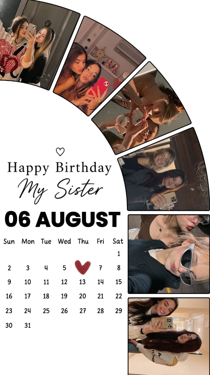 bday sister 5 august