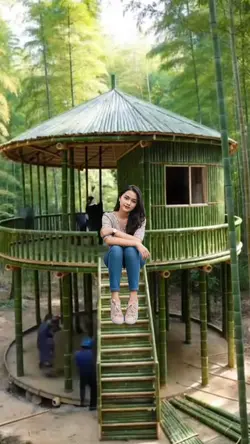 Rumah bambu 