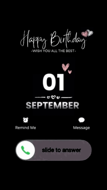 BIRTHDAY 1 SEPTEMBER