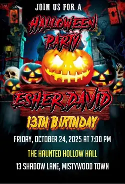 Halloween invitation
