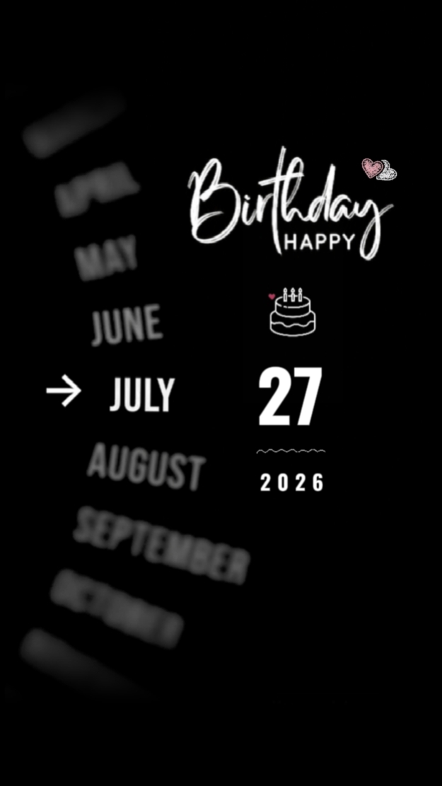 FELIZ CUMPLEAÑOS 27 DE JULIO DE 2026
