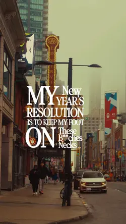 New Year resolution