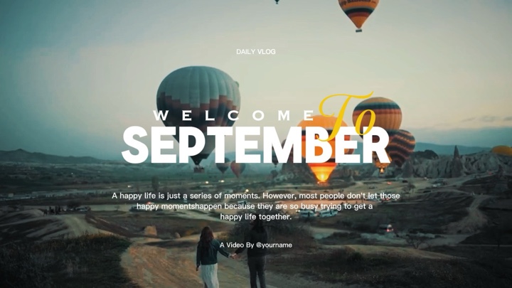 WELCOME SEPTEMBER